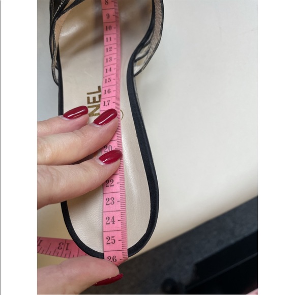 Beautiful Vintage Chanel Logo Ribbon Platform - Picture 2 of 6